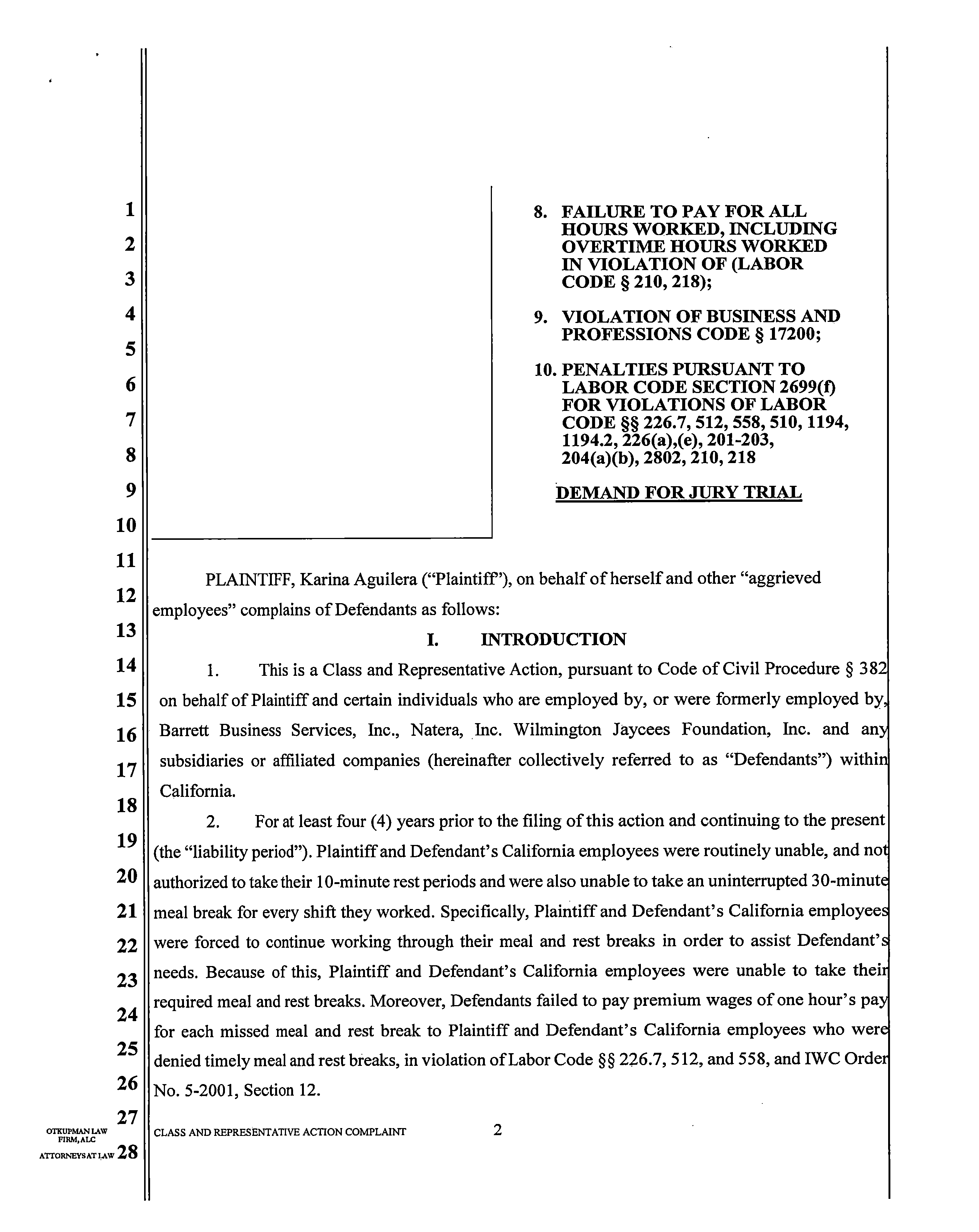 Barrett Business Case Illustrates California Perils